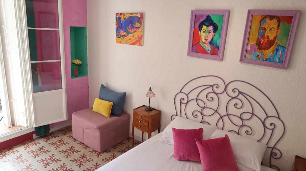 Matisse studio in centre near beach w/ balcony, AC