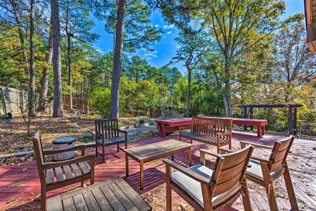 Peaceful Little Rock Abode with Yard and Fire Pit